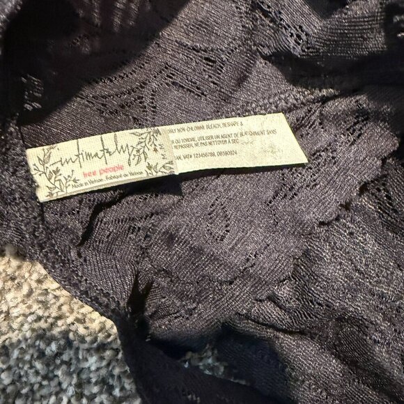 Free People - Galloon Lace Racerback Bralette - Black - Picture 3 of 3